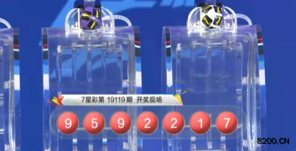 第2019119期七星彩开奖现场截图图片