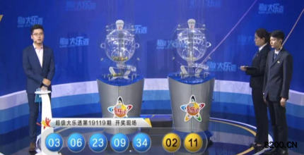 第2019119期大乐透开奖现场截图图片