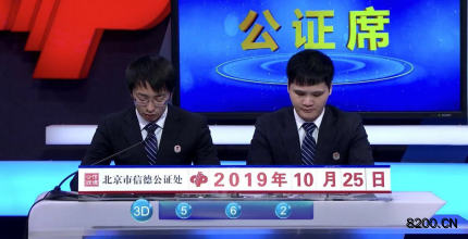 第2019284期福彩3D开奖现场截图图片