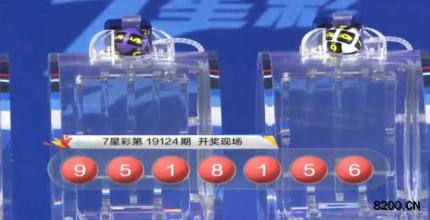 第2019124期七星彩开奖现场截图图片