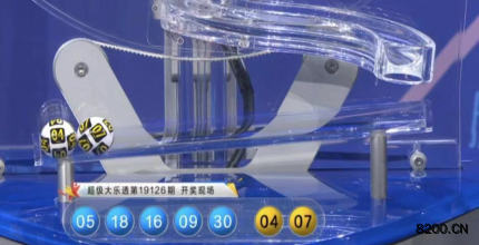 第2019126期大乐透开奖现场截图图片