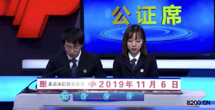 第2019296期福彩3D开奖现场截图图片