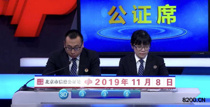 第2019298期福彩3D开奖现场截图图片
