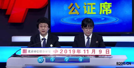 第2019299期福彩3D开奖现场截图图片