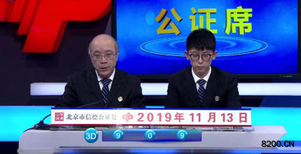 第2019303期福彩3D开奖现场截图图片
