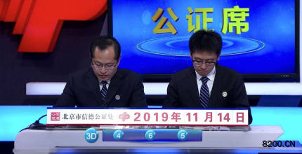 第2019304期福彩3D开奖现场截图图片