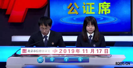 第2019307期福彩3D开奖现场截图图片