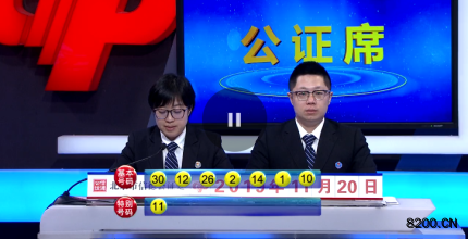 第2019133期七乐彩开奖现场截图图片