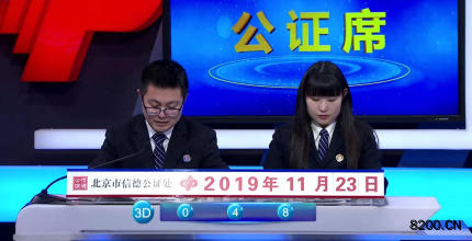 第2019313期福彩3D开奖现场截图图片
