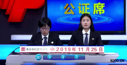第2019315期福彩3D开奖现场截图图片