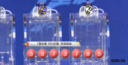 第2019136期七星彩开奖现场截图图片