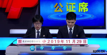 第2019319期福彩3D开奖现场截图图片