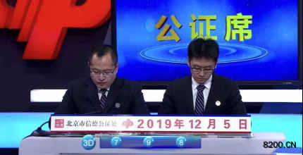 第2019325期福彩3D开奖现场截图图片