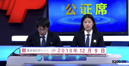 第2019329期福彩3D开奖现场截图图片