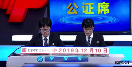 第2019330期福彩3D开奖现场截图图片