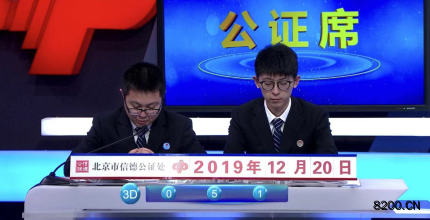 第2019340期福彩3D开奖现场截图图片