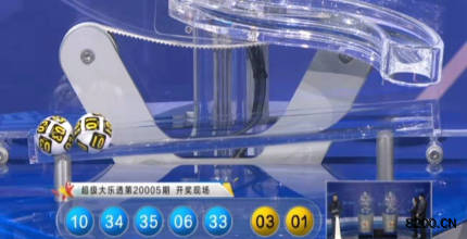 第2020005期大乐透开奖现场截图图片