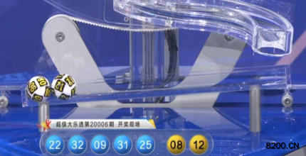 第2020006期大乐透开奖现场截图图片