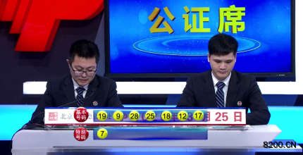 第2020016期七乐彩开奖现场截图图片