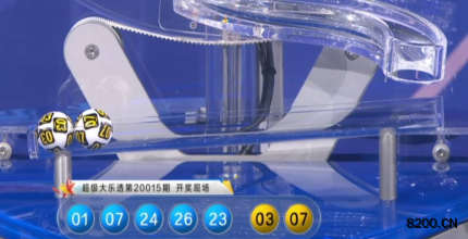 第2020015期大乐透开奖现场截图图片