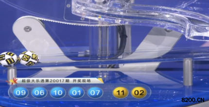 第2020017期大乐透开奖现场截图图片