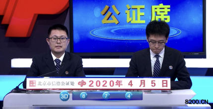第2020047期福彩3D开奖现场截图图片