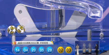 第2020022期大乐透开奖现场截图图片