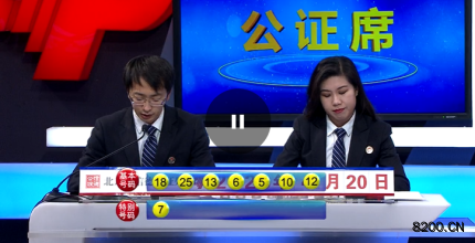 第2020027期七乐彩开奖现场截图图片