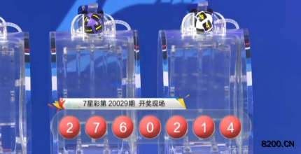 第2020029期七星彩开奖现场截图图片