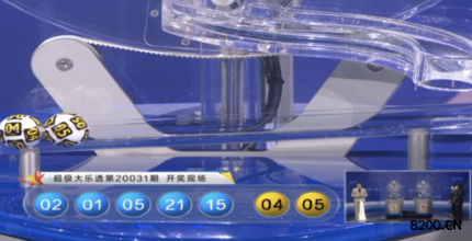 第2020031期大乐透开奖现场截图图片