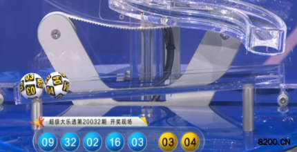 第2020032期大乐透开奖现场截图图片