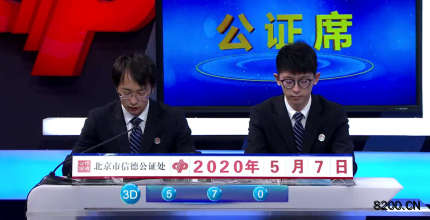 第2020079期福彩3D开奖现场截图图片