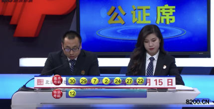 第2020038期七乐彩开奖现场截图图片