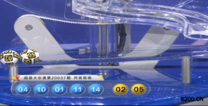第2020037期大乐透开奖现场截图图片