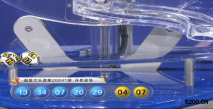 第2020041期大乐透开奖现场截图图片