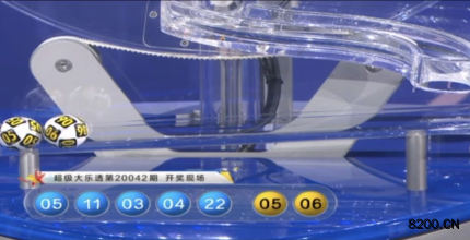 第2020042期大乐透开奖现场截图图片