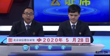 第2020100期福彩3D开奖现场截图图片