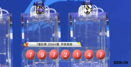第2020044期七星彩开奖现场截图图片