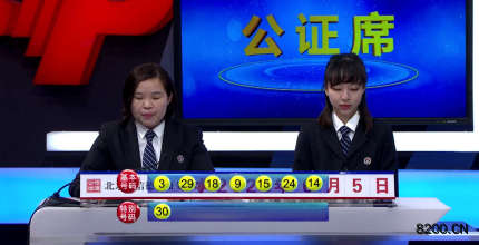 第2020047期七乐彩开奖现场截图图片