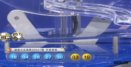 第2020047期大乐透开奖现场截图图片