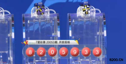 第2020053期七星彩开奖现场截图图片