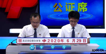 第2020132期福彩3D开奖现场截图图片