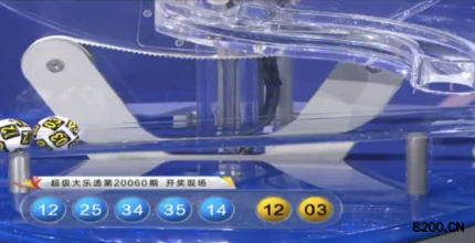 第2020060期大乐透开奖现场截图图片