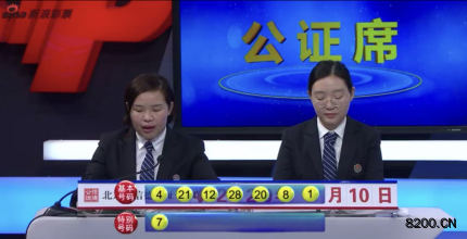 第2020062期七乐彩开奖现场截图图片
