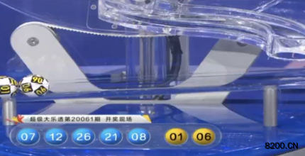 第2020061期大乐透开奖现场截图图片