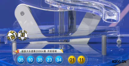 第2020064期大乐透开奖现场截图图片