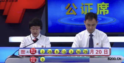第2020066期七乐彩开奖现场截图图片
