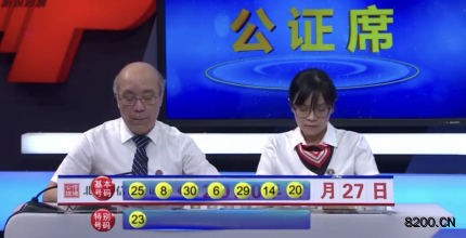 第2020069期七乐彩开奖现场截图图片
