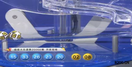 第2020068期大乐透开奖现场截图图片