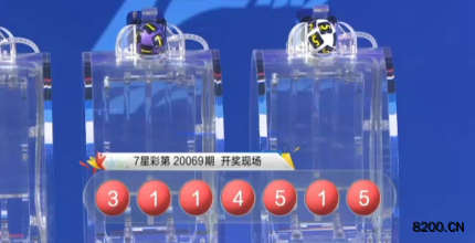 第2020069期七星彩开奖现场截图图片